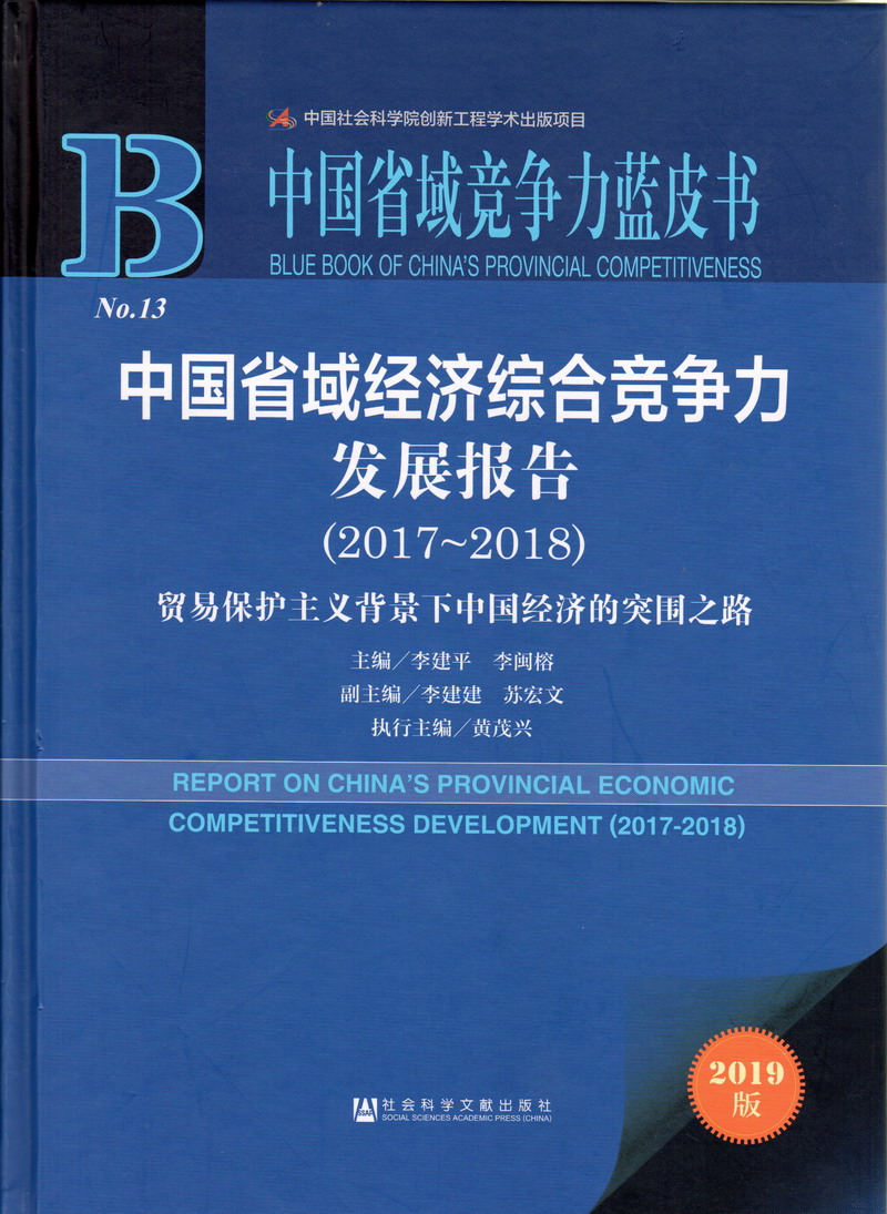 操逼视频进入中国省域经济综合竞争力发展报告（2017-2018）